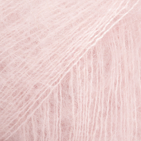 DROPS Kid-Silk 63 Powder Pink – mohair silk yarn