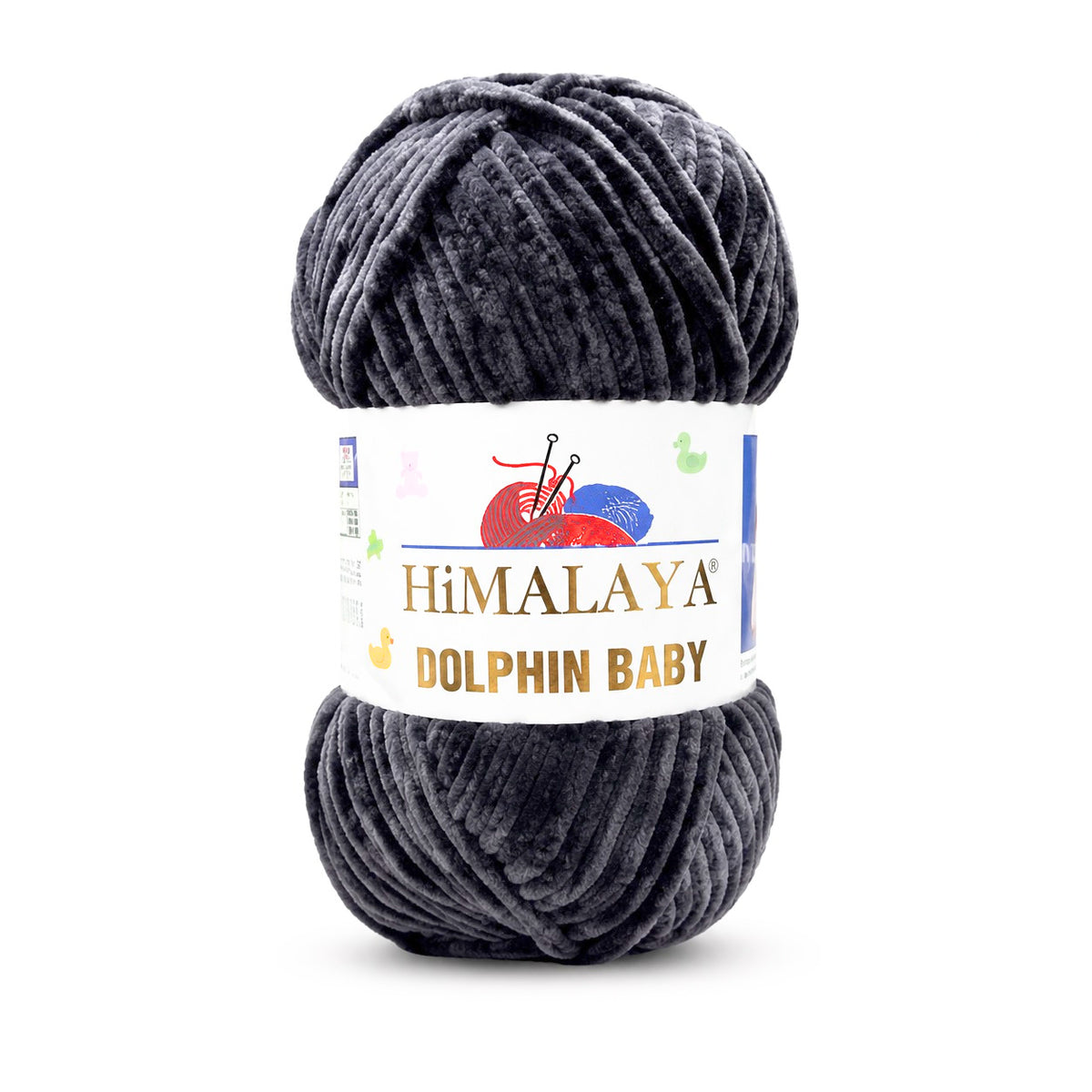 Himalaya Dolphin Baby 80394 Charcoal – plush chenille yarn