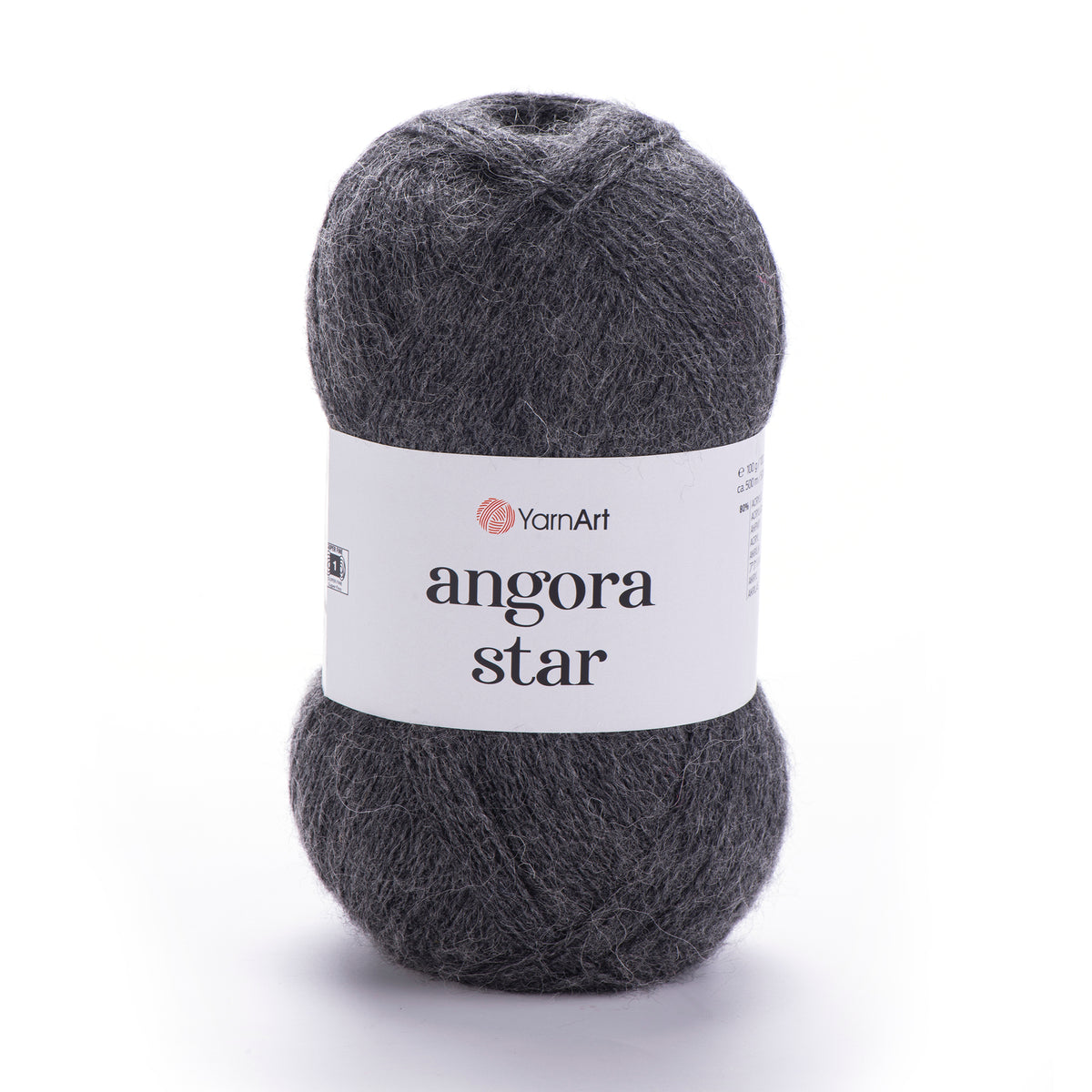 YarnArt Angora Star 179 Anthracite – fil duveteux acrylique et laine