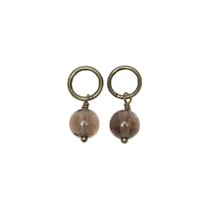 Anneaux marqueurs – quartz fumé (lot de 2)
