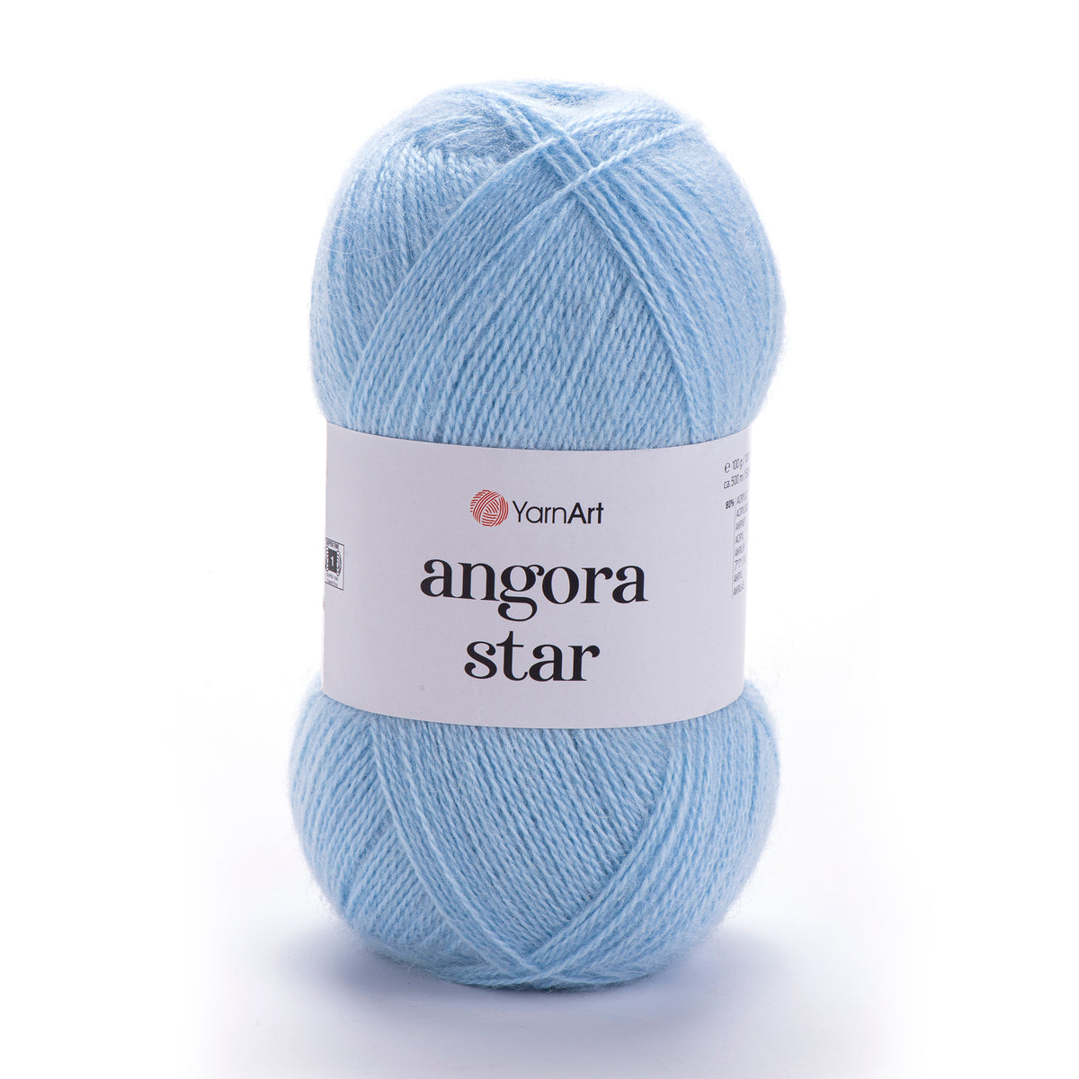 YarnArt Angora Star 215 Bleuet – fil duveteux acrylique et laine