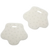 Soft TPE Animal Foot Teether (2 pcs) – for Baby Sensory Toys & Rattles Off White
