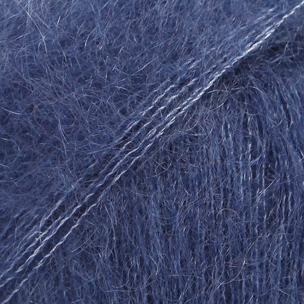 DROPS Kid-Silk 28 Marinblå – mohair- och silkesgarn