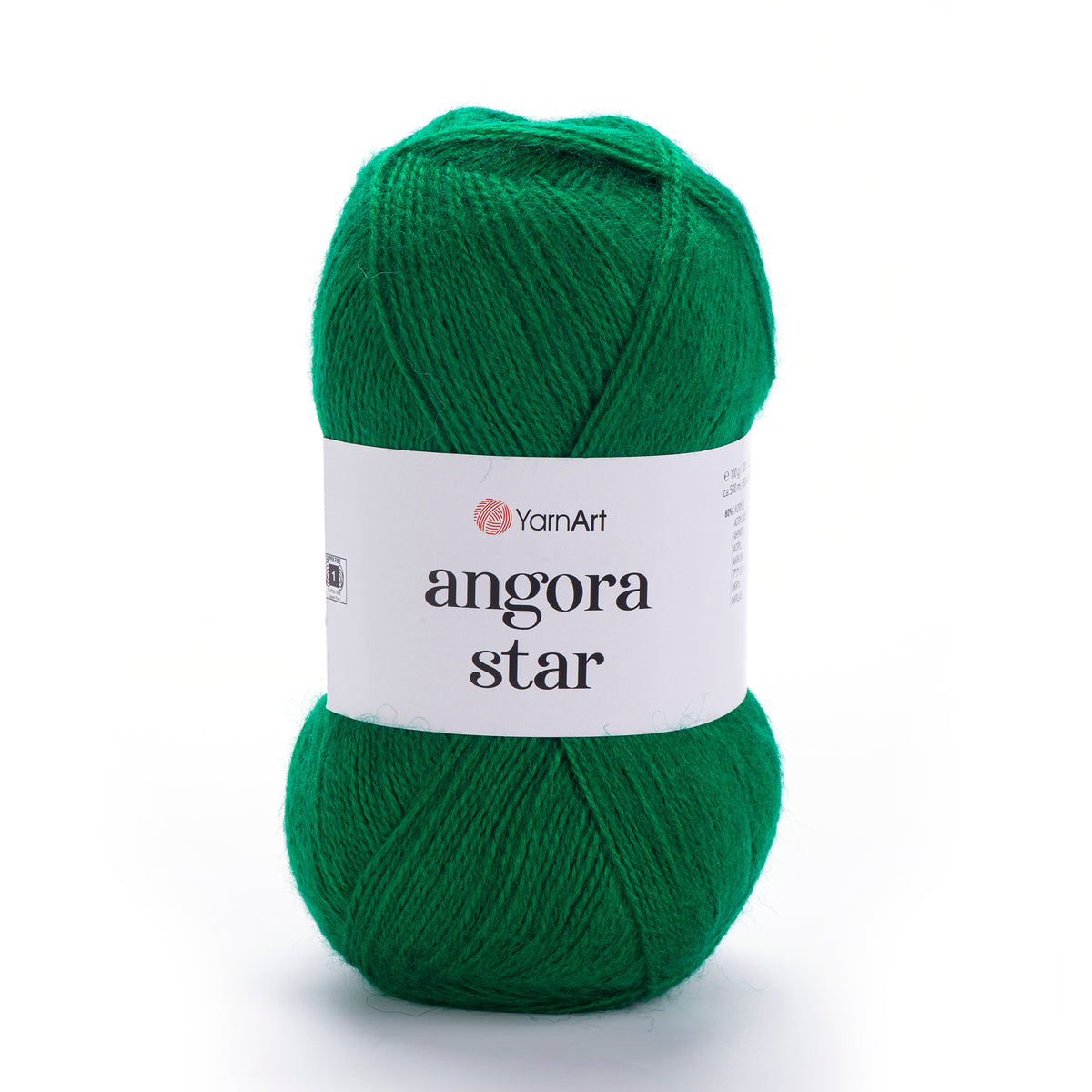 YarnArt Angora Star 338 Vert bouteille – fil duveteux acrylique et laine