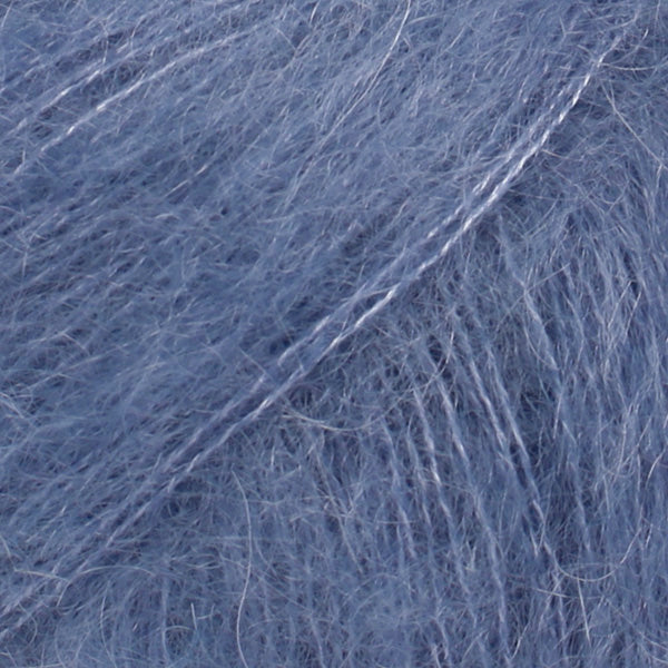 DROPS Kid-Silk 39 Stormblå – mohair- och silkesgarn