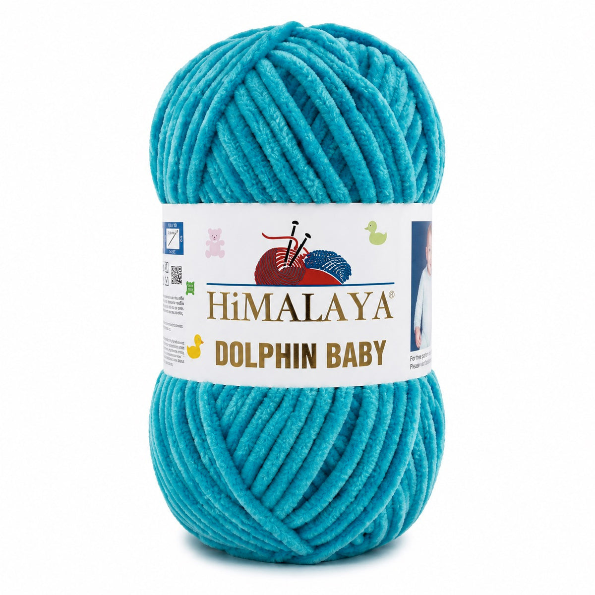 Himalaya Dolphin Baby 80386 Turquoise – plush chenille yarn