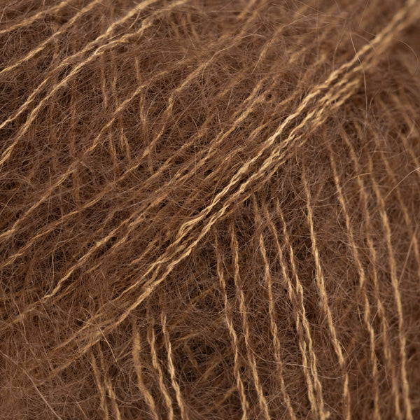 DROPS Kid-Silk 76 Valnöt – mohair- och silkesgarn