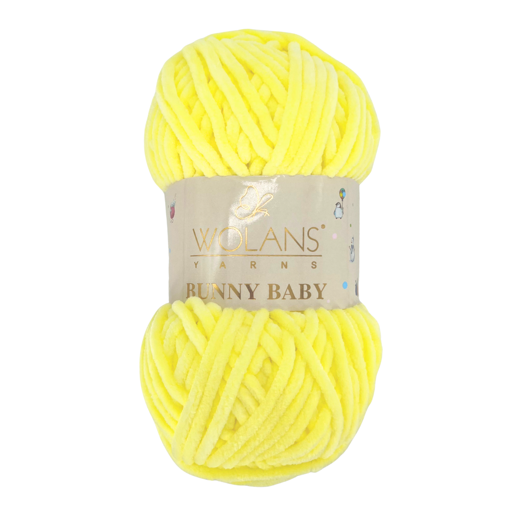 Wolans Bunny Baby 100-84 Citrinų – pliušiniai siūlai