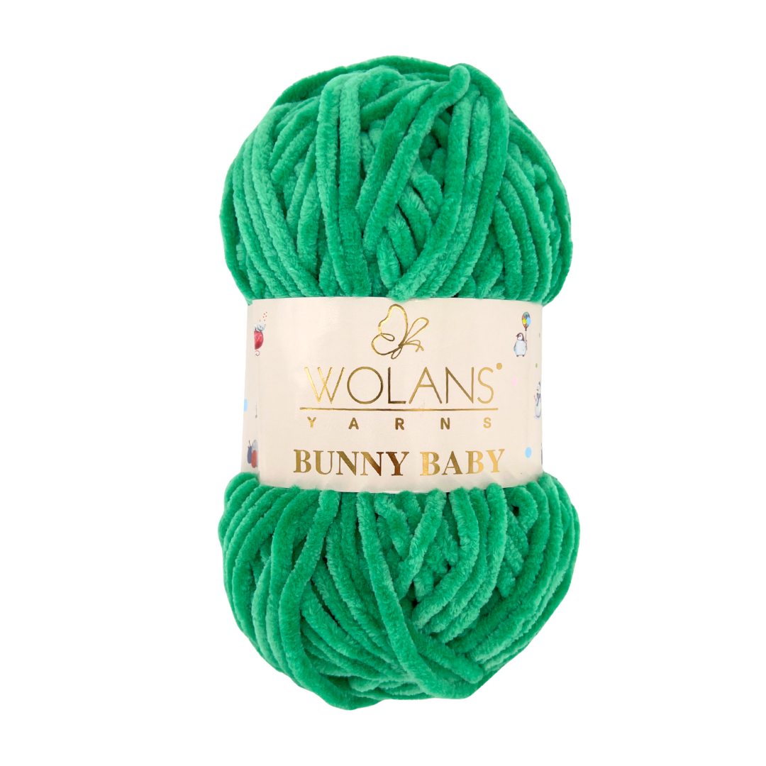 Wolans Bunny Baby 100-86 Smaragdinė – pliušiniai siūlai