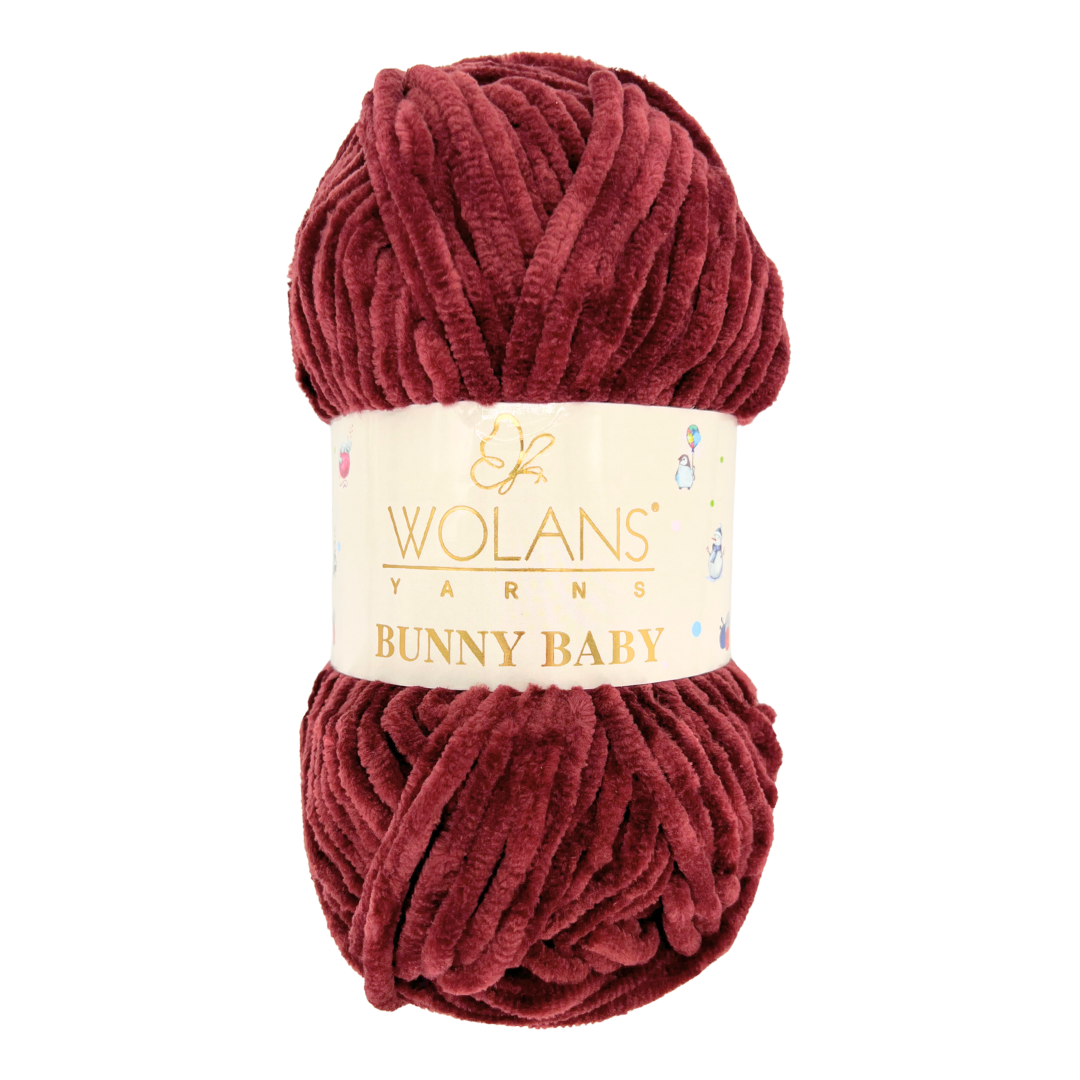 Wolans Bunny Baby 100-94 Bordo – pliušiniai siūlai