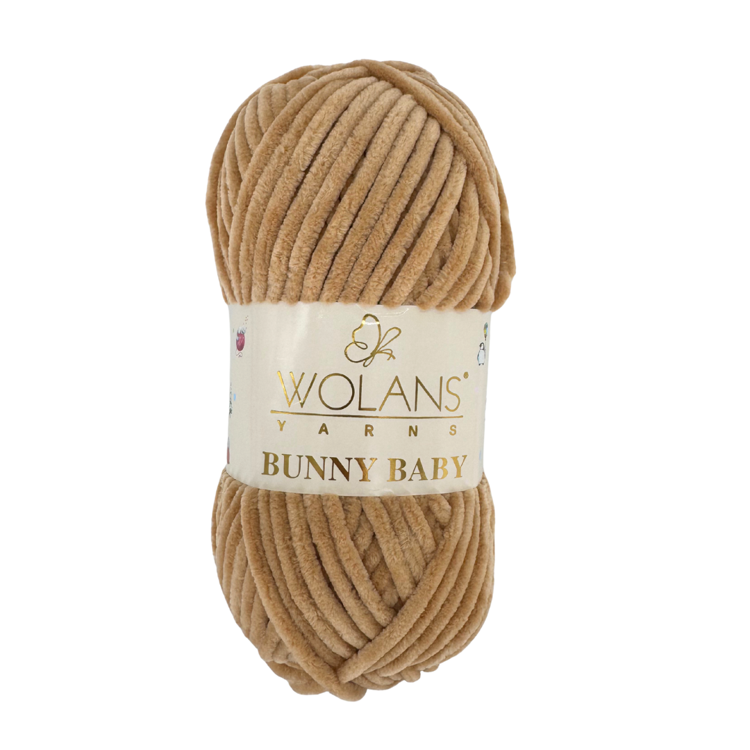 Wolans Bunny Baby 100-97 Tabako – pliušiniai siūlai