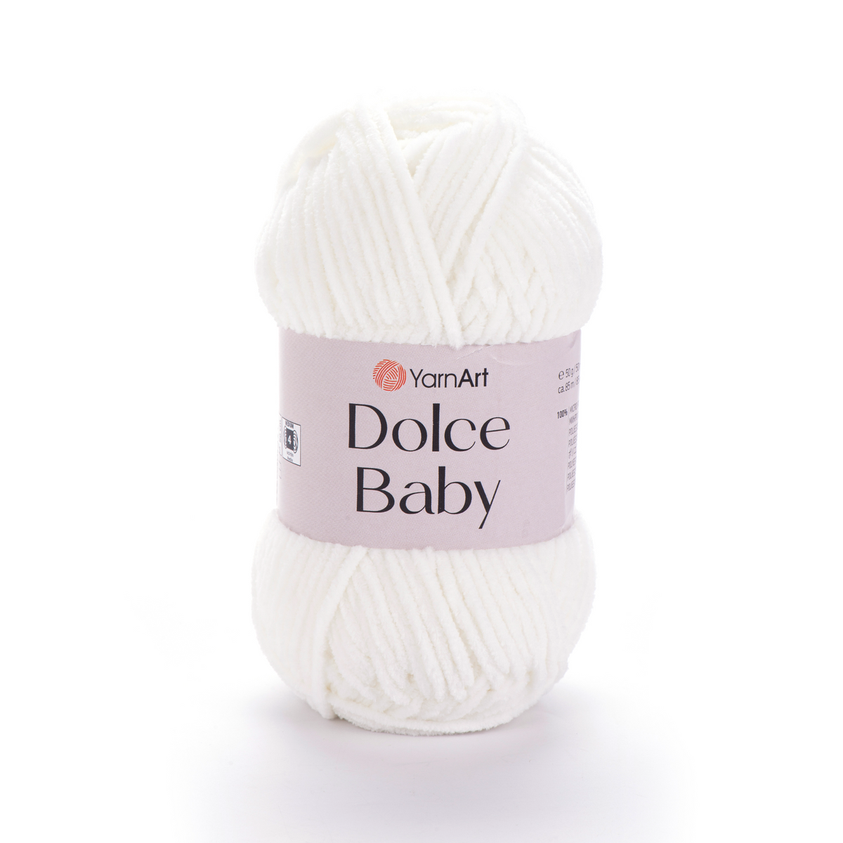 YarnArt Dolce Baby 745 Blanc cassé – fil chenille fin