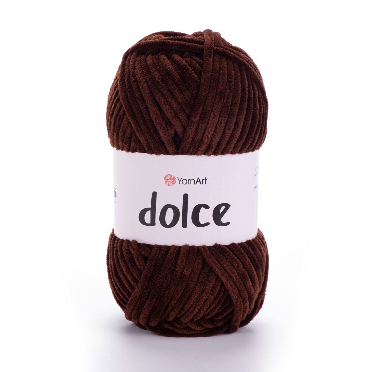 YarnArt Dolce 775 Dark Brown – plush chenille yarn