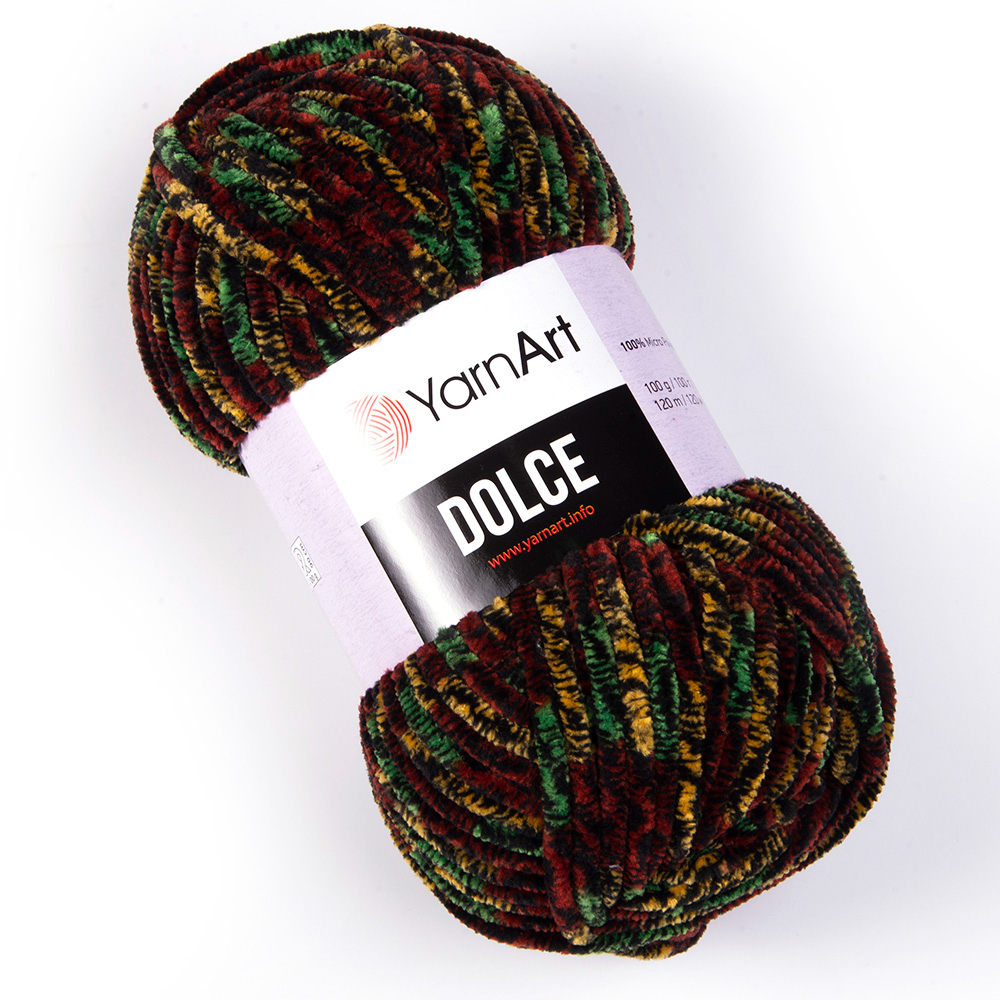 YarnArt Dolce 809 Dark Moss – plush chenille yarn