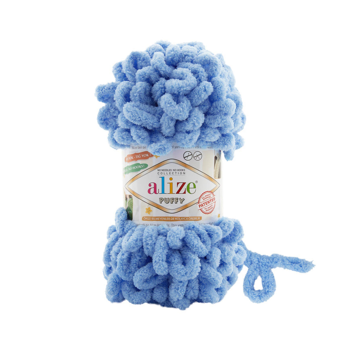 Alize Puffy 40 Blue – loop yarn