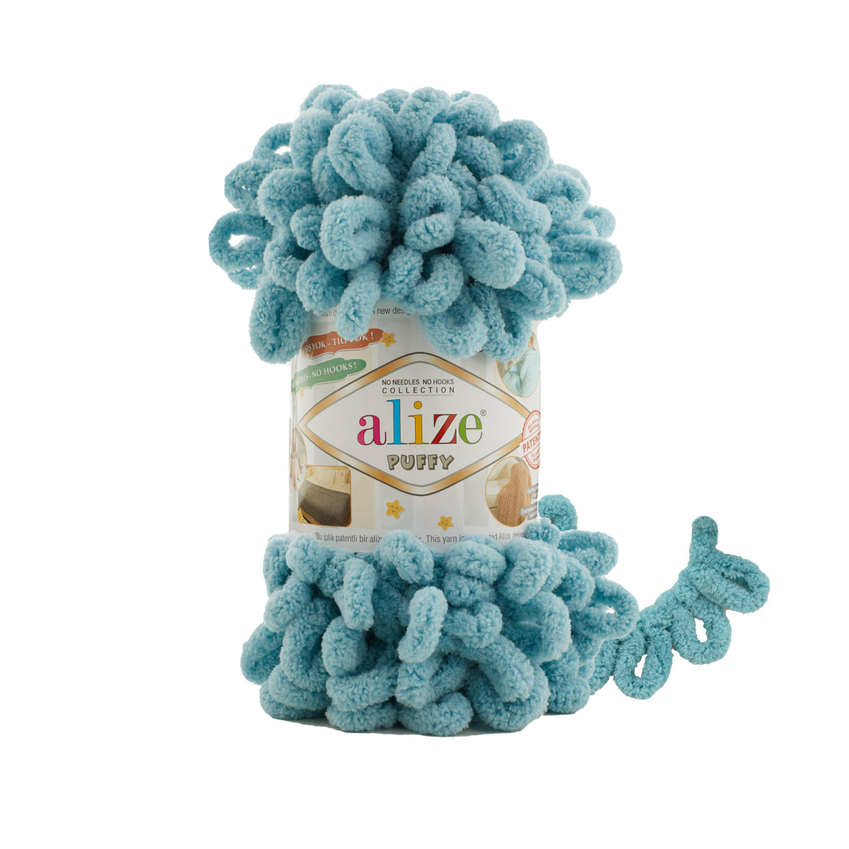 Alize Puffy 414 Aqua – loop yarn