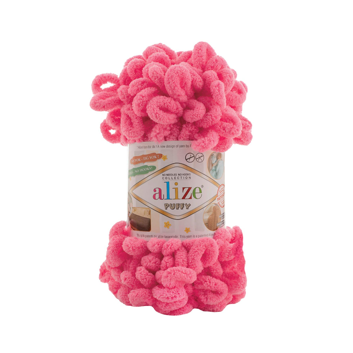 Alize Puffy 560 Watermelon – loop yarn