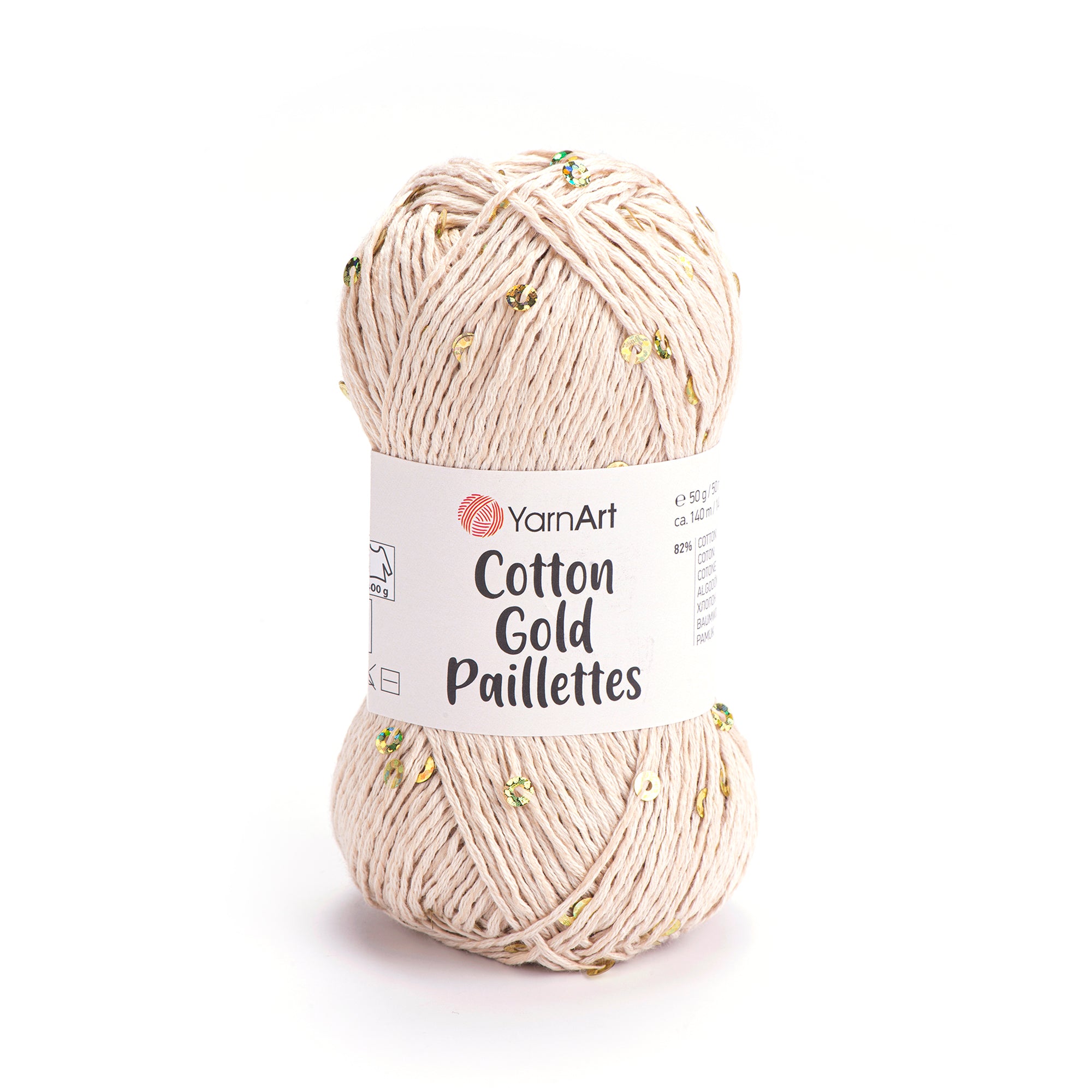 YarnArt Cotton Gold Paillettes