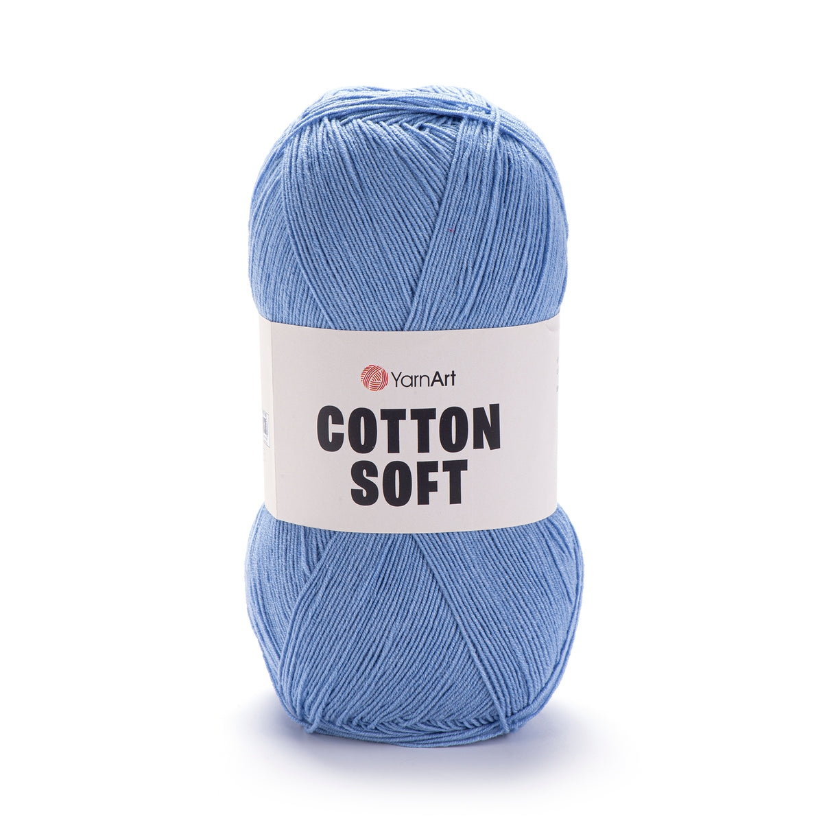 YarnArt Cotton Soft 15 Bleuet – fil fin coton et acrylique