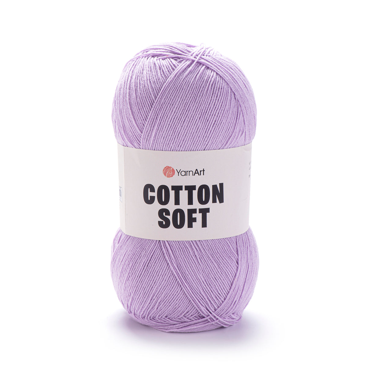 YarnArt Cotton Soft 19 Lavande – fil fin coton et acrylique
