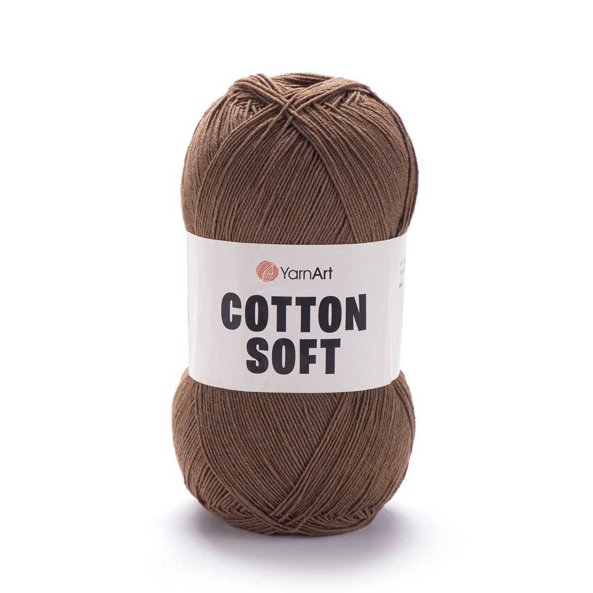 YarnArt Cotton Soft 40 Marron foncé – fil fin coton et acrylique