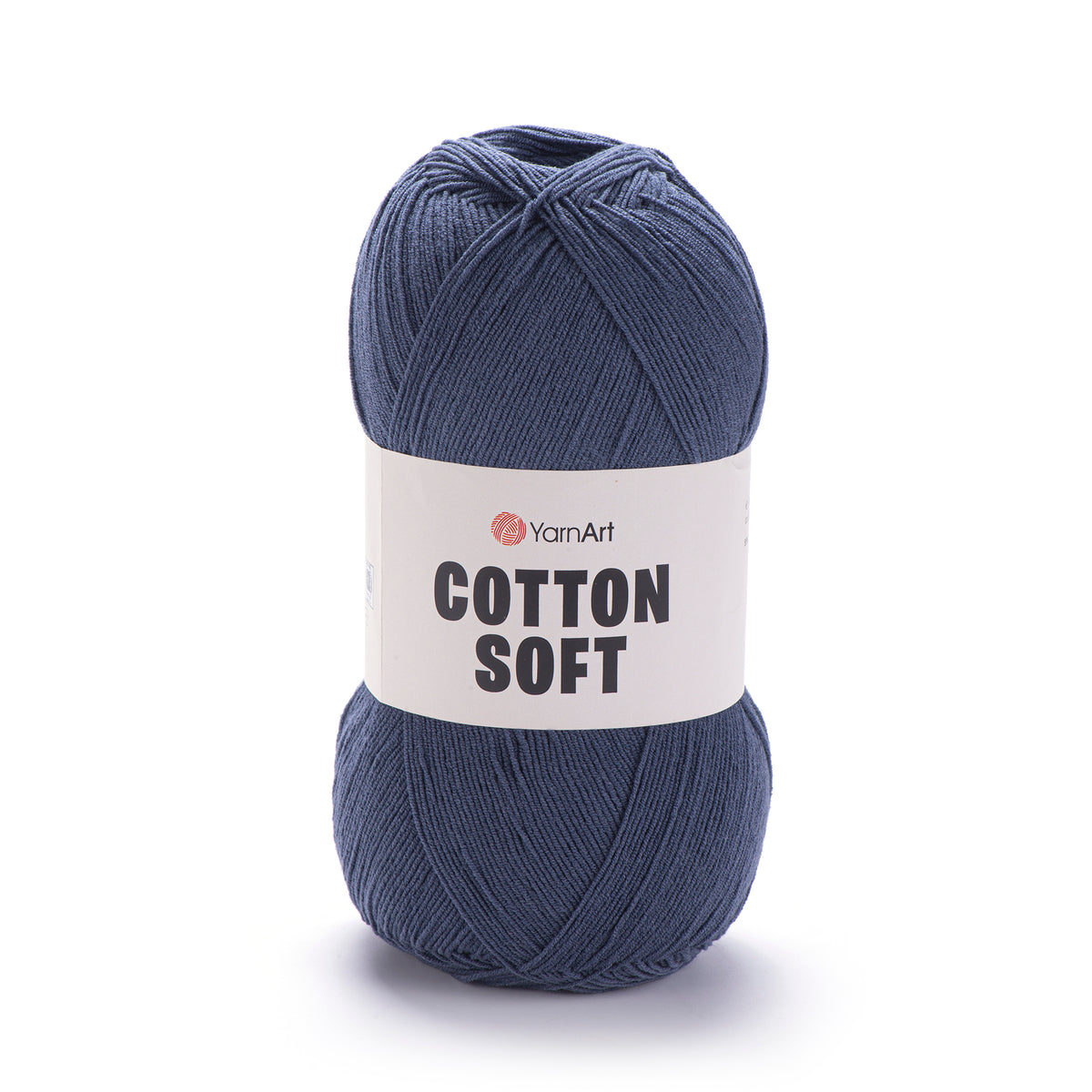YarnArt Cotton Soft 45 Bleu marine – fil fin coton et acrylique