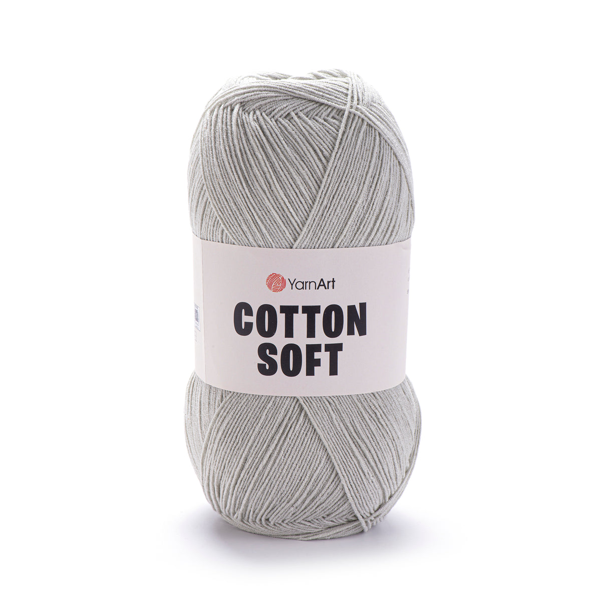 YarnArt Cotton Soft 49 Gris – fil fin coton et acrylique