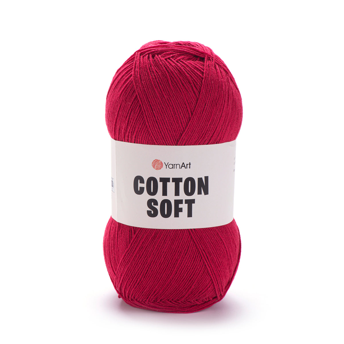 YarnArt Cotton Soft 51 Lie de vin – fil fin coton et acrylique