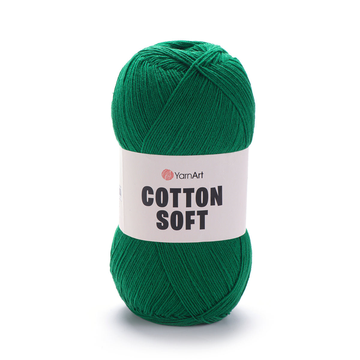 YarnArt Cotton Soft 52 Vert bouteille – fil fin coton et acrylique