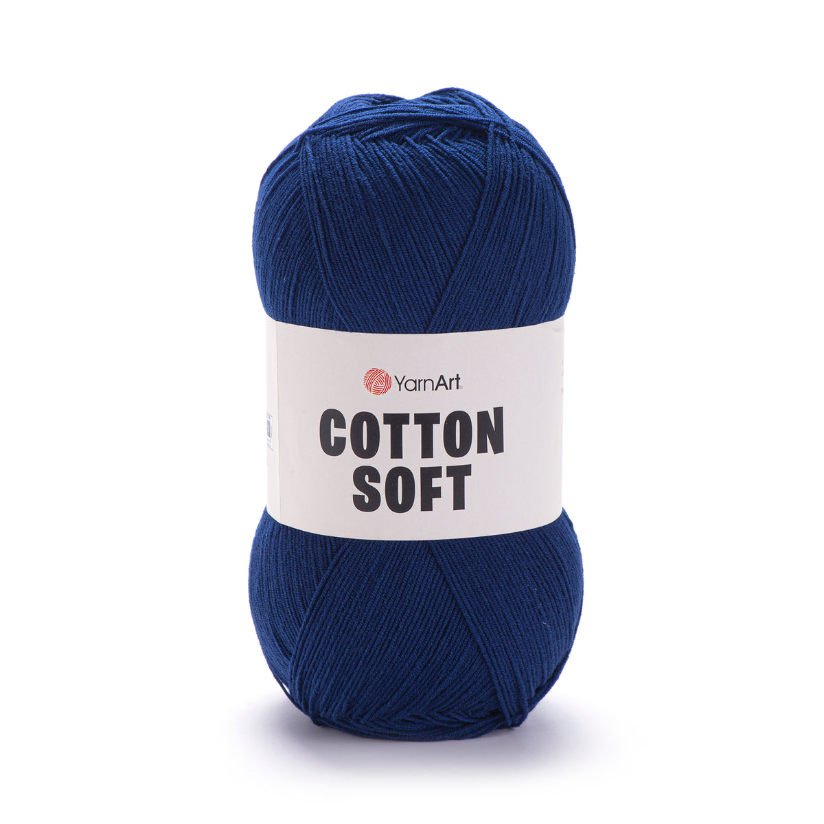 YarnArt Cotton Soft 54 Bleu marine – fil fin coton et acrylique