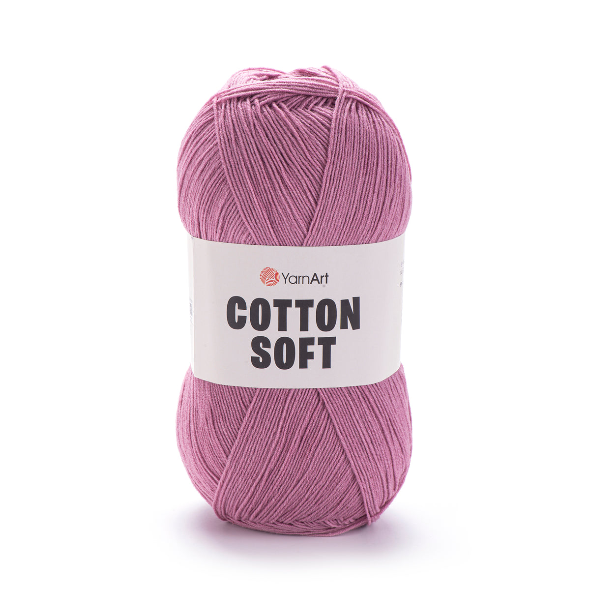 YarnArt Cotton Soft 65 Mauve – fil fin coton et acrylique