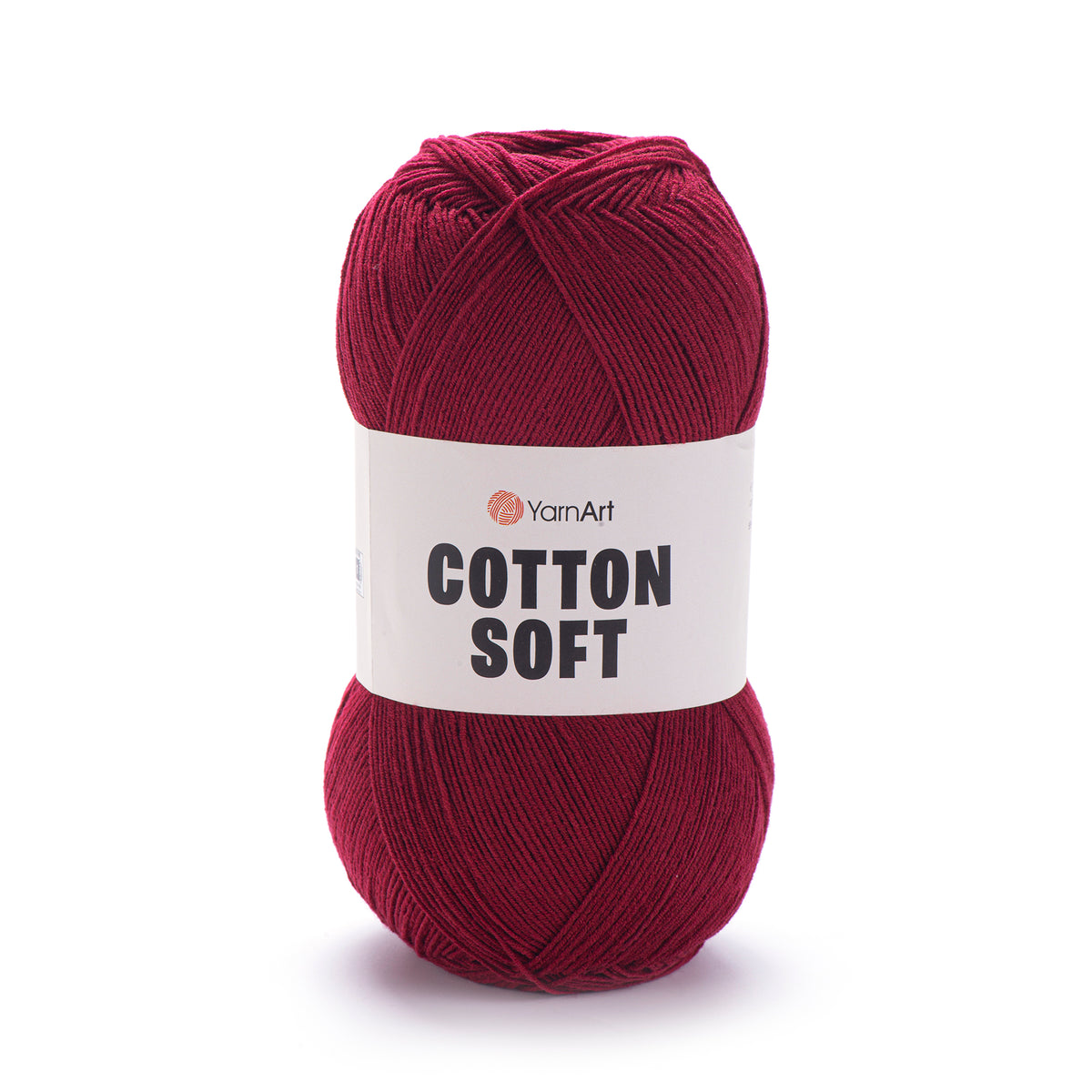YarnArt Cotton Soft 66 Bordeaux – fil fin coton et acrylique