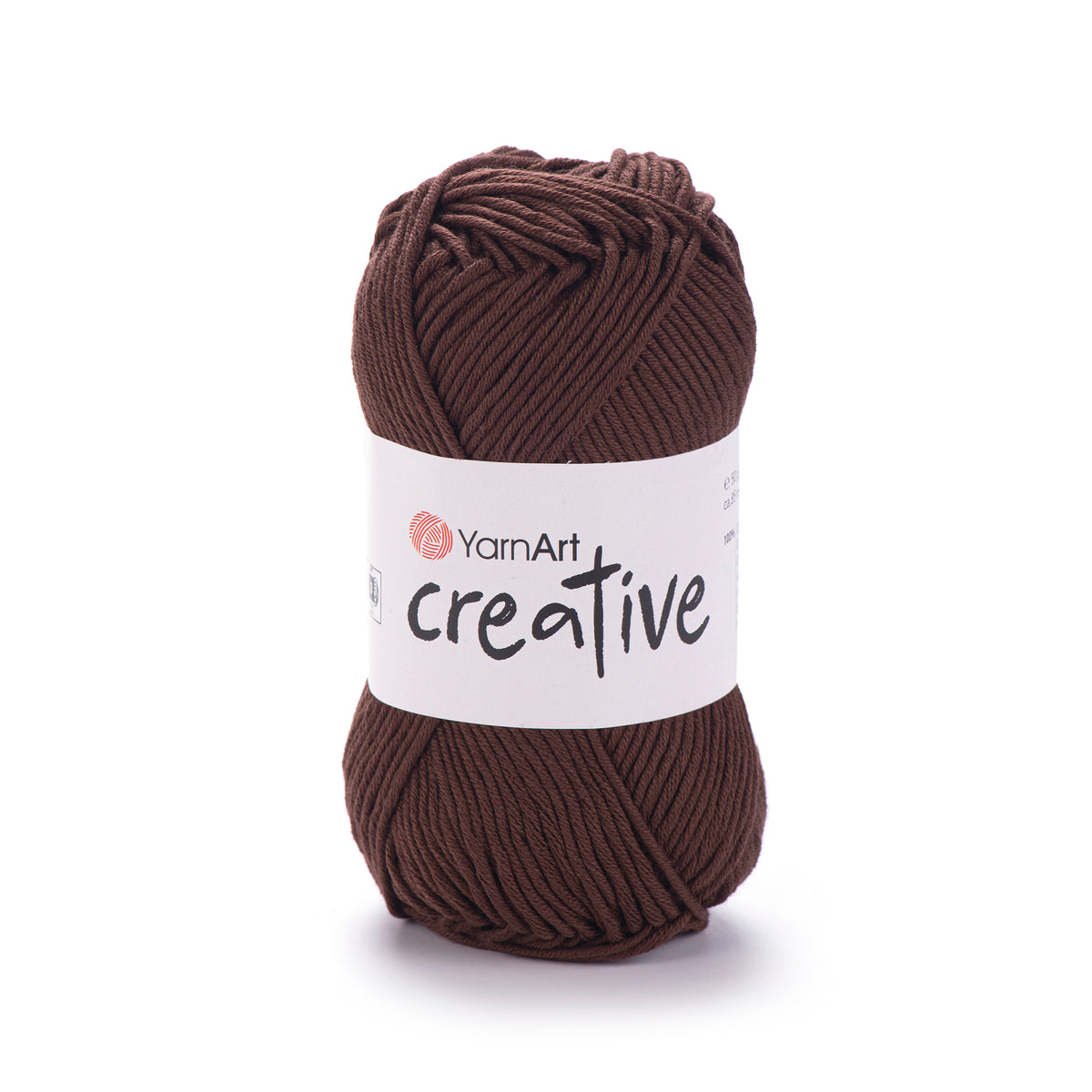 YarnArt Creative 232 Тёмно-коричневый – матовая хлопковая пряжа