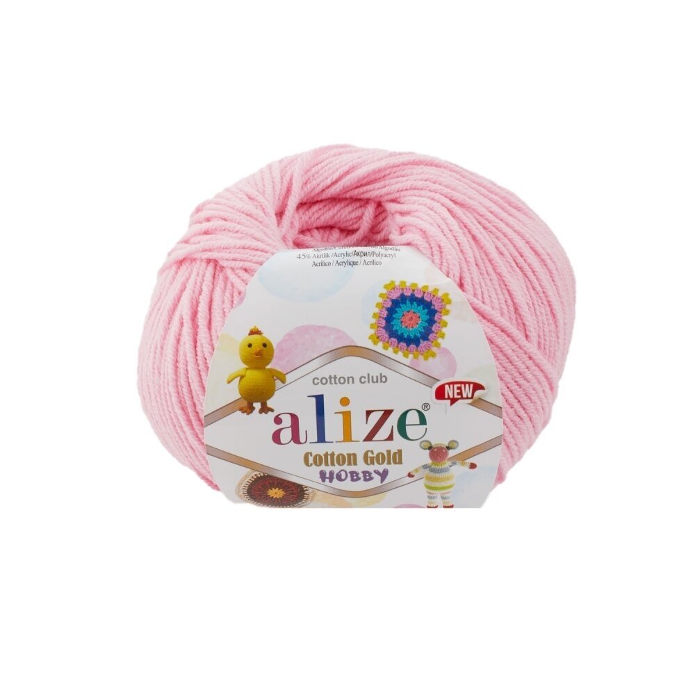 Alize Cotton Gold Hobby 518 Baby Pink – cotton acrylic yarn