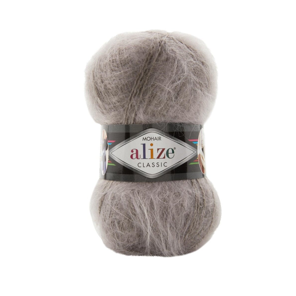 Alize Mohair Classic 990 Ruda – akrilo siūlai su moheriu ir vilna