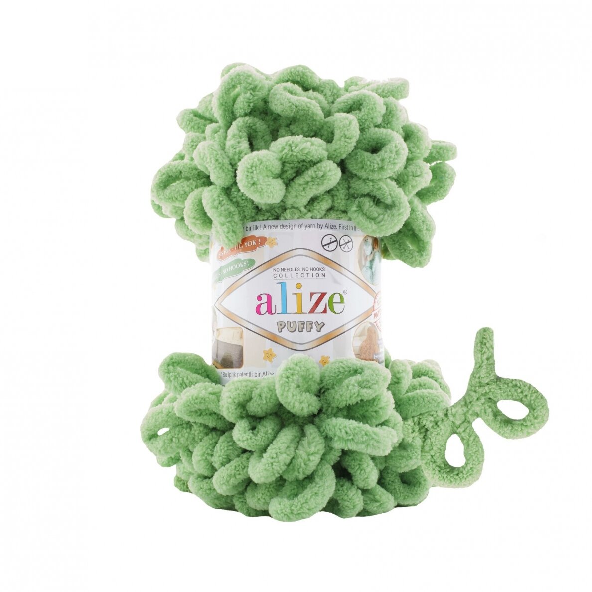 Alize Puffy 103 Pistachio – loop yarn