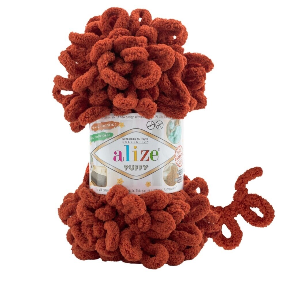 Alize Puffy 36 Rust – loop yarn