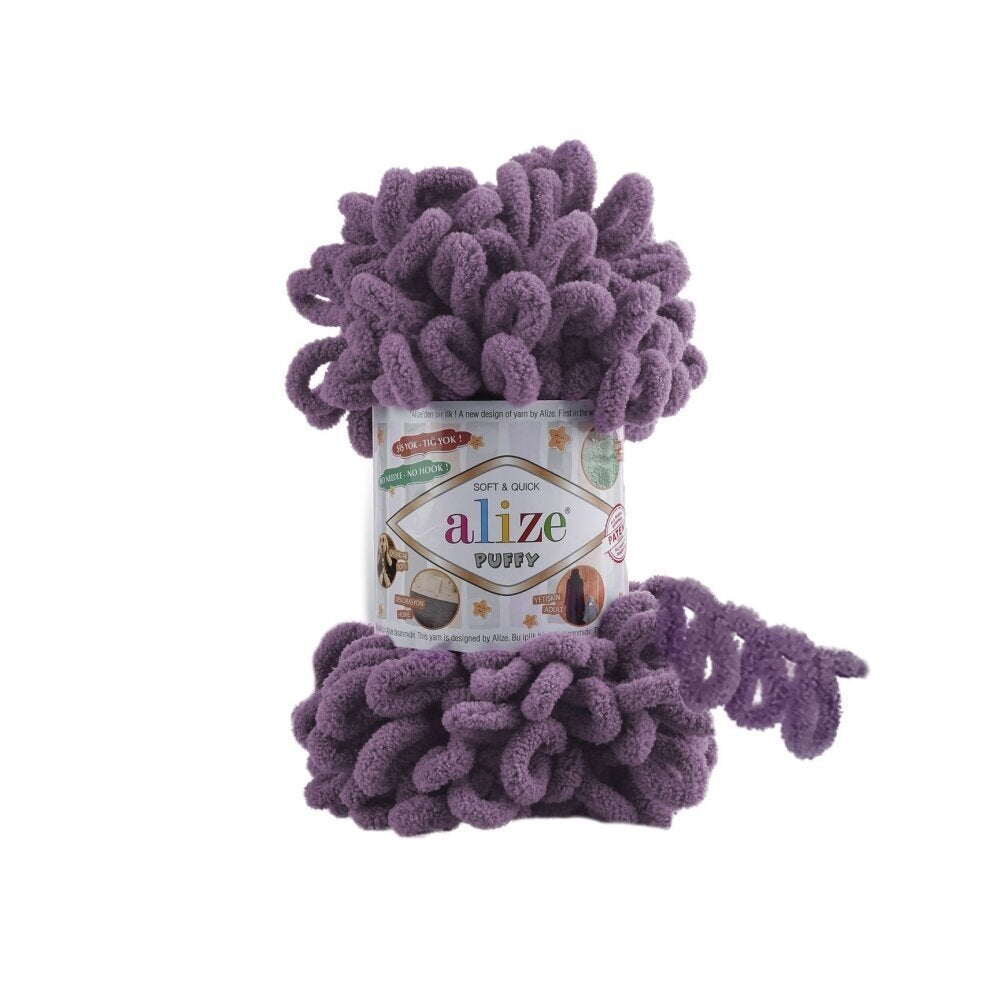 Alize Puffy 437 Mauve – loop yarn