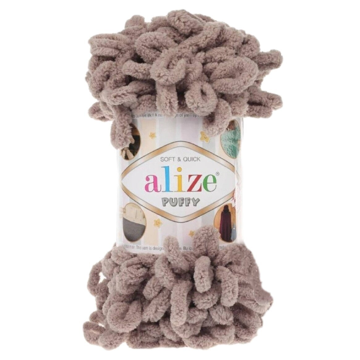 Alize Puffy 747 Mink – loop yarn