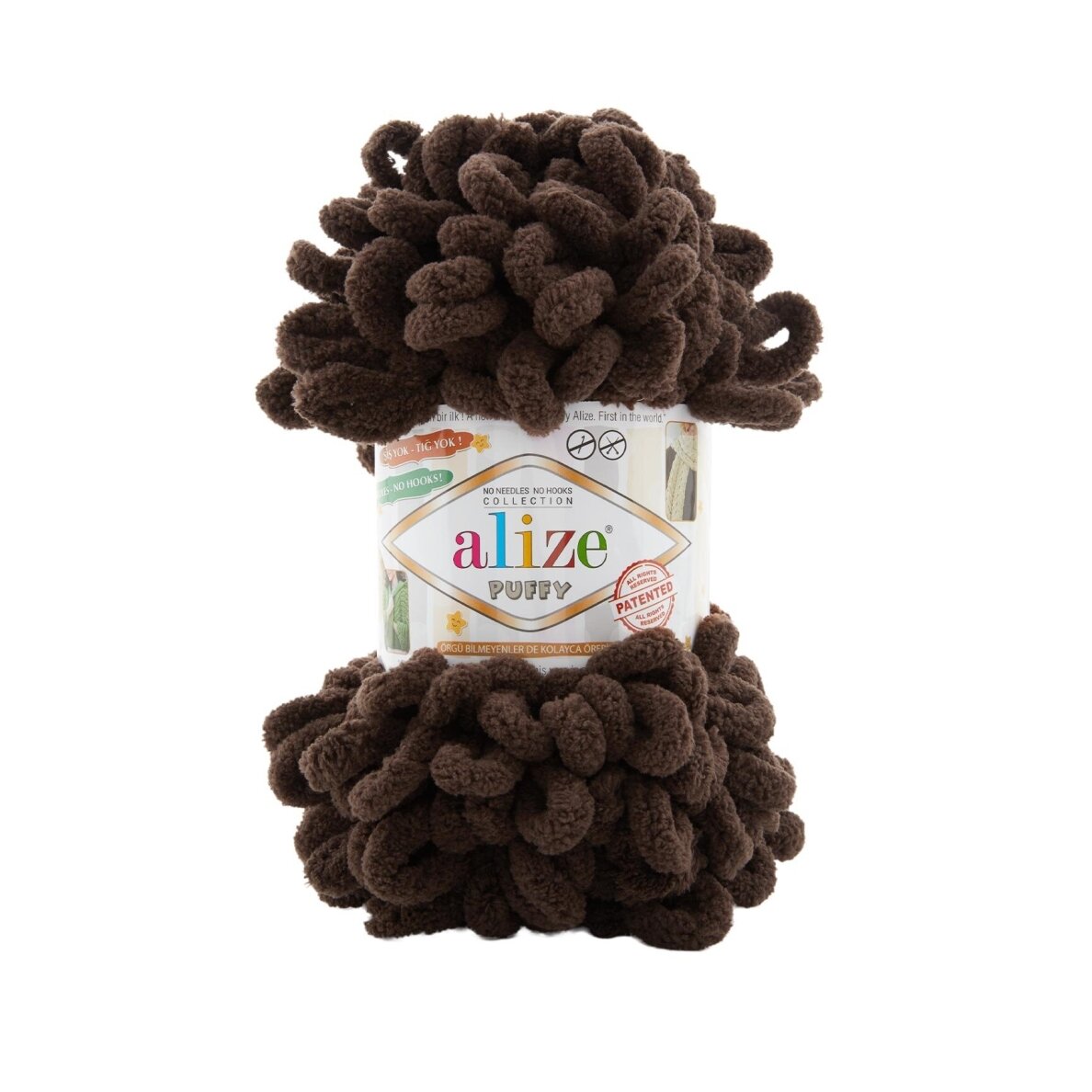Alize Puffy 26 Dark Brown – loop yarn