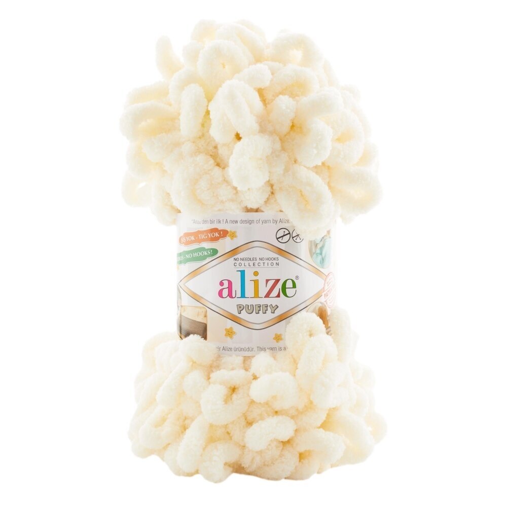 Alize Puffy 01 Cream – loop yarn