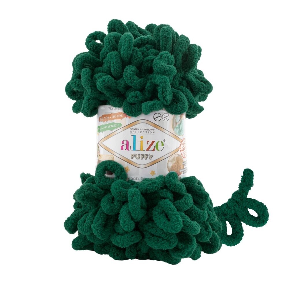 Alize Puffy 30 Dark Green – loop yarn