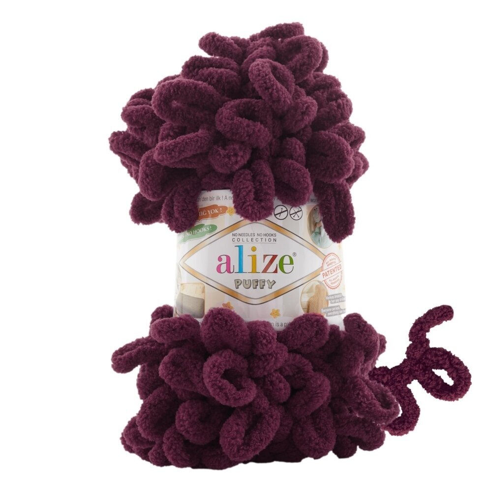 Alize Puffy 108 Aubergine – loop yarn