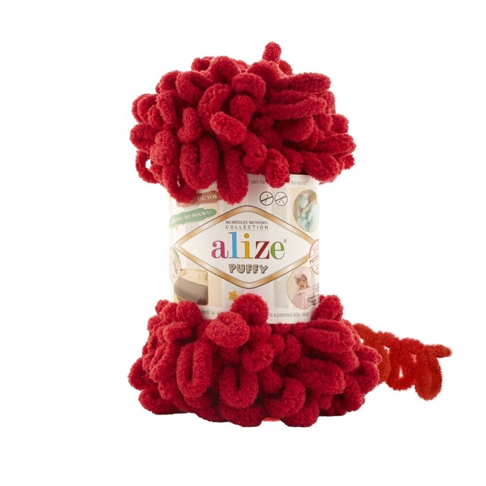 Alize Puffy 106 Red – loop yarn