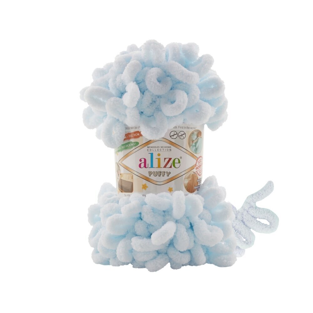 Alize Puffy 730 Light Grey – loop yarn