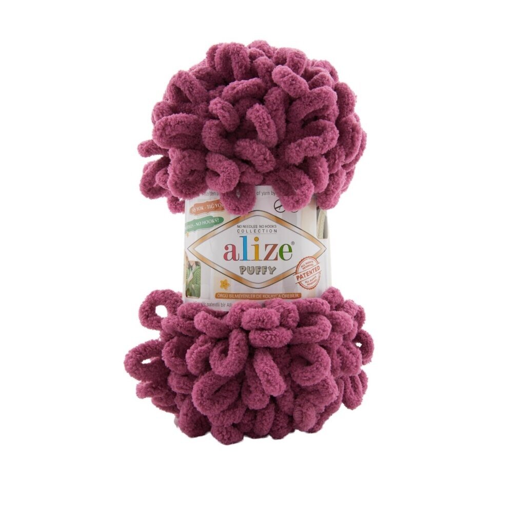 Alize Puffy 974 Plum – loop yarn