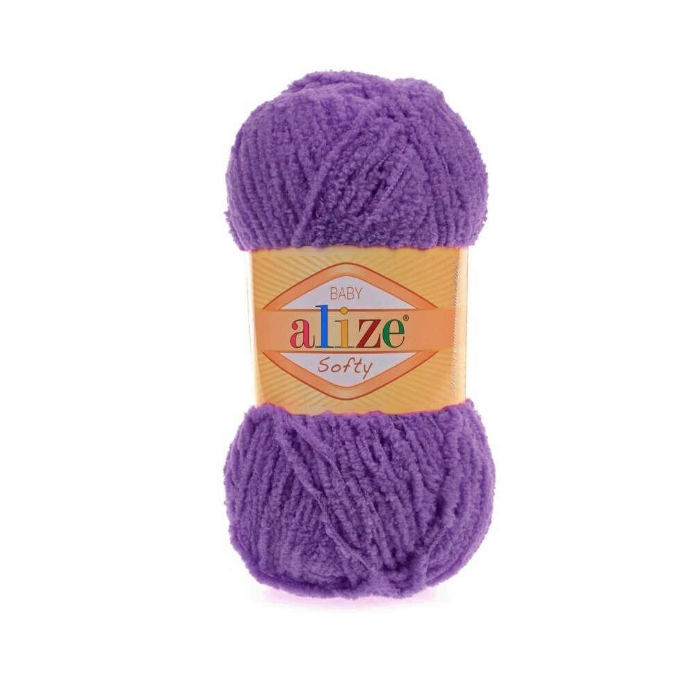 Alize Softy Baby 44 Purple – plush baby yarn