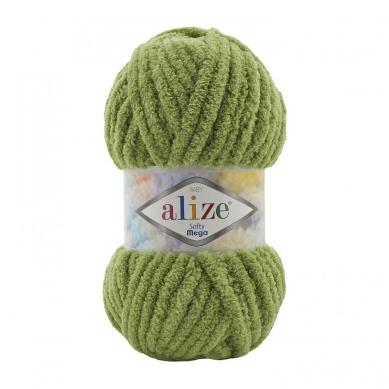 Alize Softy Mega 485 Verde – filato soffice spesso