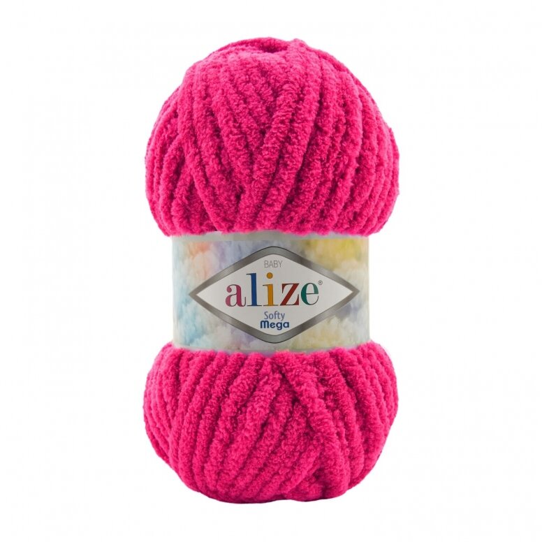 Alize Softy Mega 798 Fucsia – filato soffice spesso