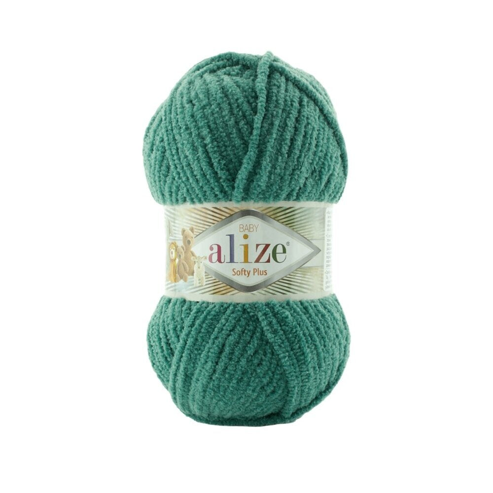 Alize Softy Plus 532 Изумрудный – толстая плюшевая пряжа